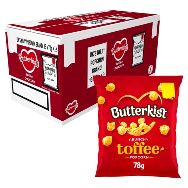 Butterkist Crunchy Toffee Popcorn 78g x15