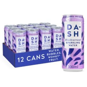 Dash Blackcurrant Sparkling Water 12x330ml