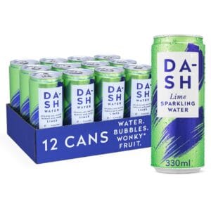 Dash Lime Sparkling Water 12x330ml