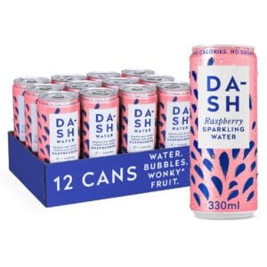 Dash Raspberry Sparkling Water 12x330ml