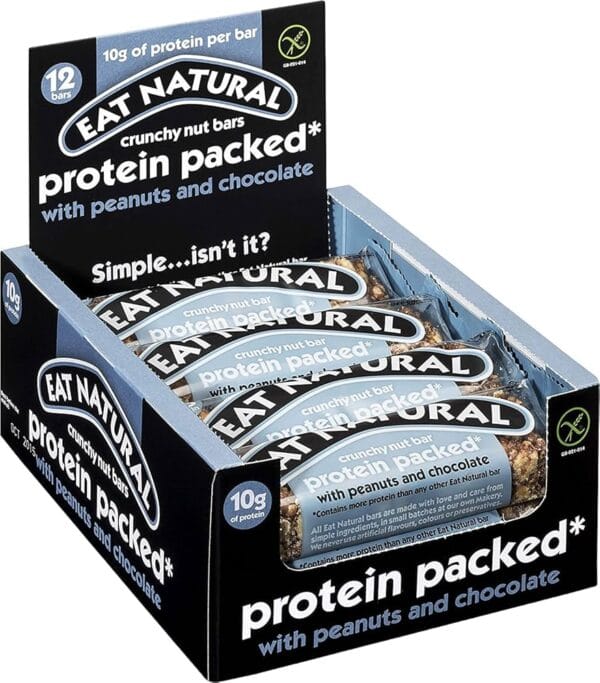 Eat Nat Protein Peanuts & Dark Choc 40g x12