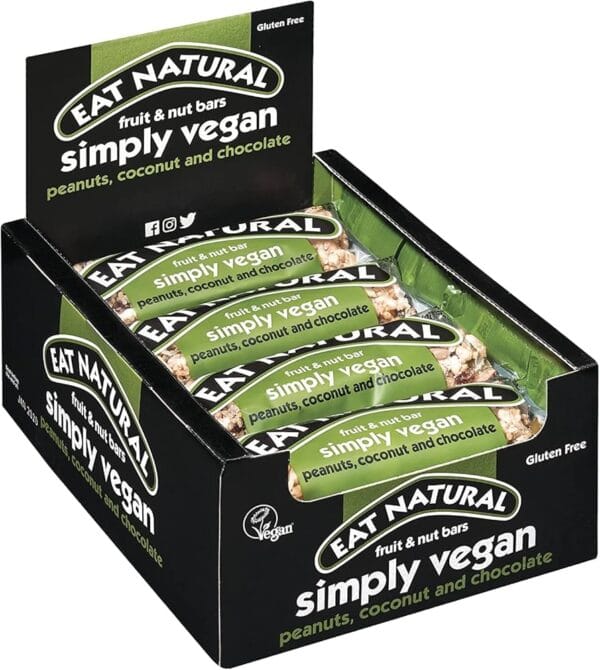 Eat Nat Vegan Peanuts Coconut Dark Choc 40g