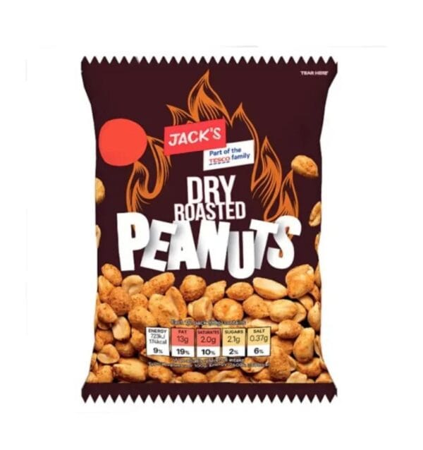 Jack's Dry Roasted Peanuts 55g x24