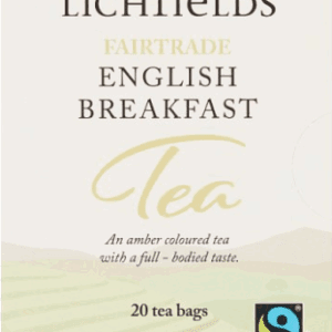 Lichfields Fairtrade English Breakfast 20x40g