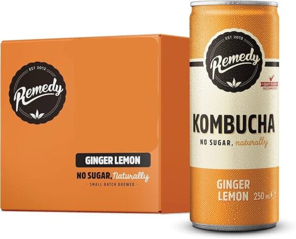 Remedy Kombucha Ginger Lemon 250ml