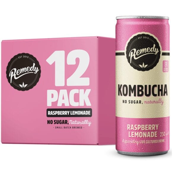 Remedy Kombucha Raspberry Lemonade 250ml