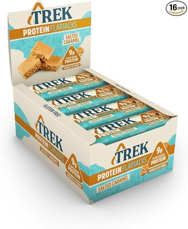 TREK Salted Caramel Protein Flapjack 50g x16