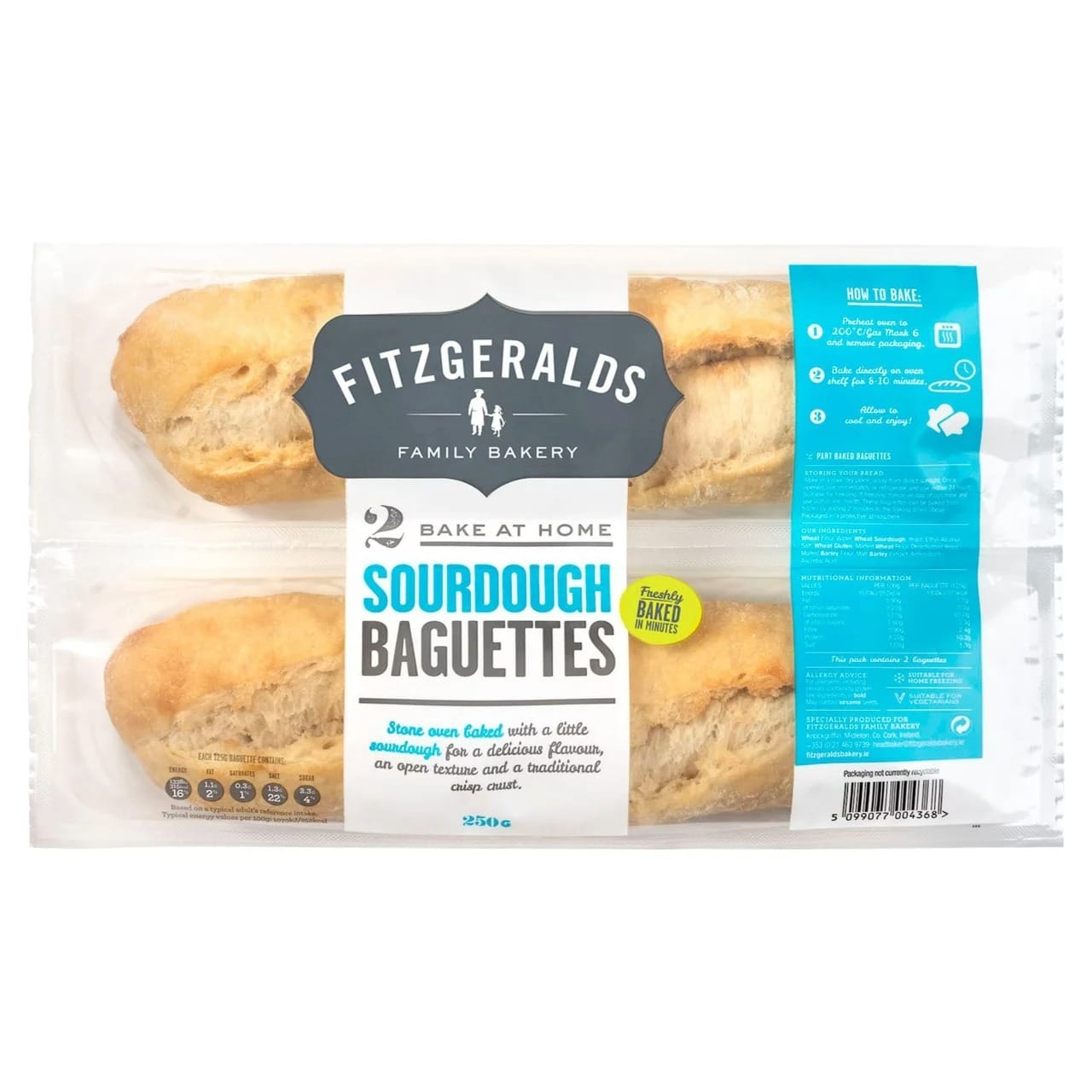 Fitzgeralds Bake At Home 2 Sourdough Baguettes - Image 2