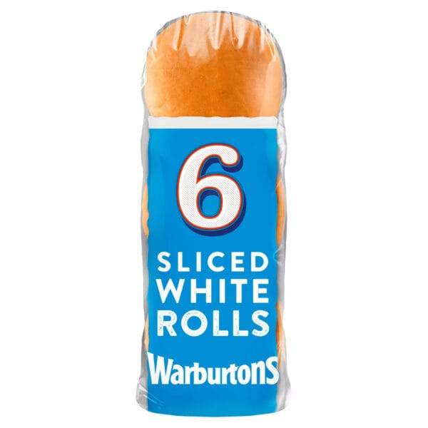 Warburtons Sliced White Sandwich Rolls - Image 2
