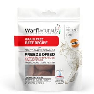 Warf Freeze Dried Cat Food-Beef Recipe (Sample)