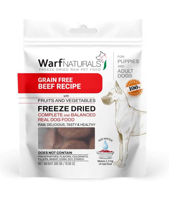 Warf Freeze Dried Dog Food Beef Recipe (Sample)