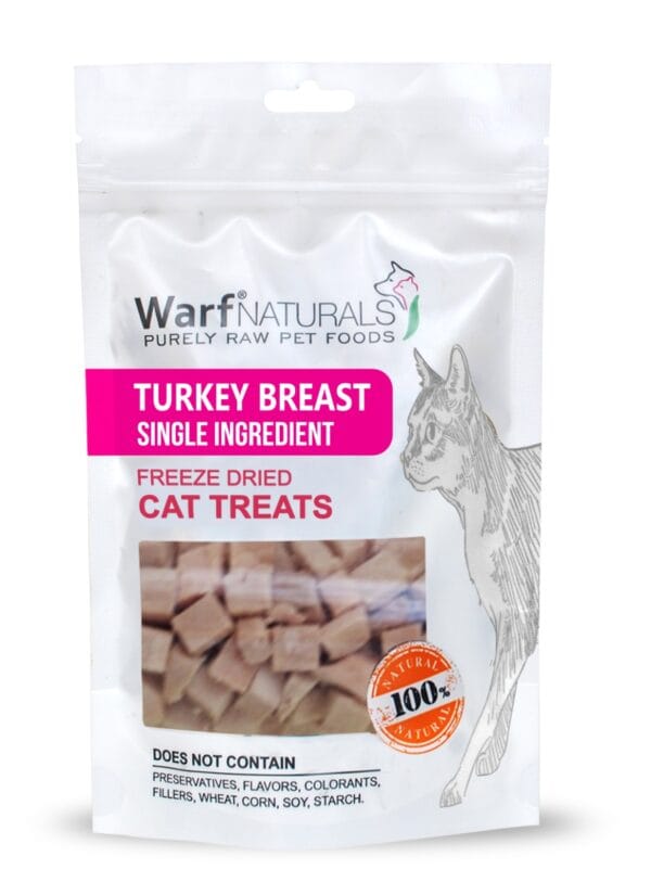 Warf Freeze Dried Cat Treat Turkey Breast (Sample)
