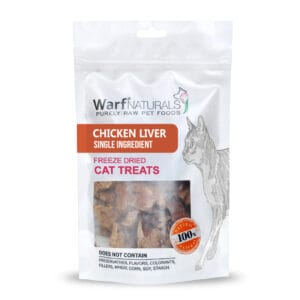 Warf Freeze Dried Cat Treats-Chicken Liver 40 g (pack of 6)