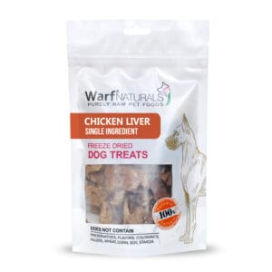 Warf Freeze Dried Dog Treats-Chicken Liver 40 g (pack of 6)