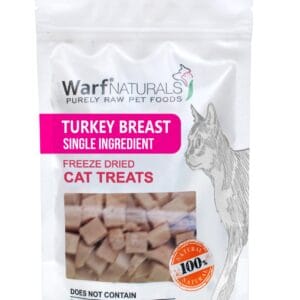 Warf Freeze Dried Cat Treats-Turkey Breast 40 g (pack of 6)